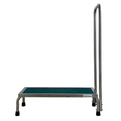 MRI Wide Step Stool with Single Handrail 